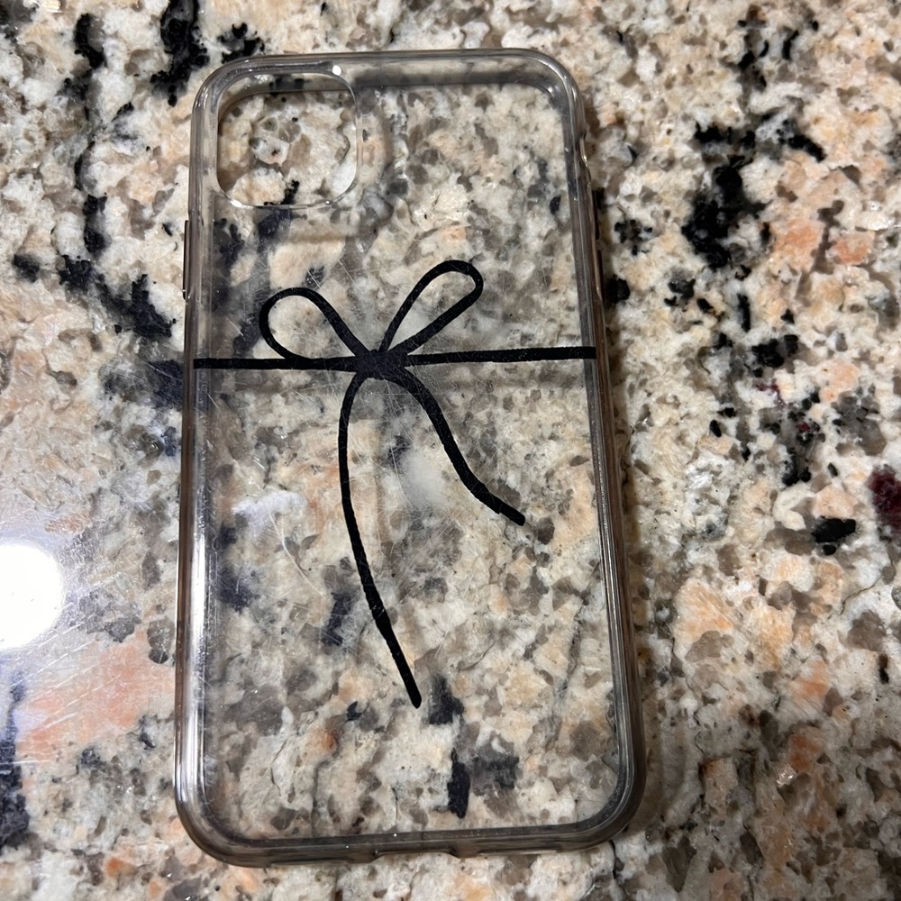 iphone 11, christmas bow tie phone case.